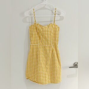 Yellow Gingham Sundress